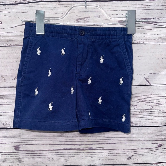 Polo Ralph Lauren Other - Polo by Ralph Lauren Kids Navy Embroidered Shorts Size 5